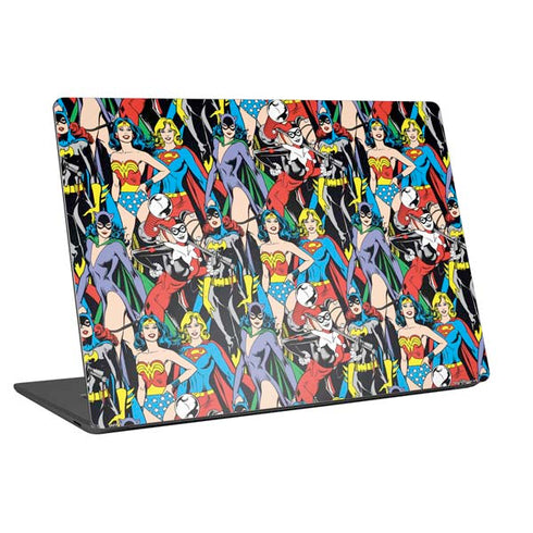 DC Comics Wonder Woman DC Bombshells Characters Pattern Universal Laptop 16.6in (13.4 x 9.7in) Skin